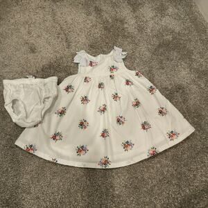 Janie & Jack Baby Girls Floral Dress Sz 3-6M
